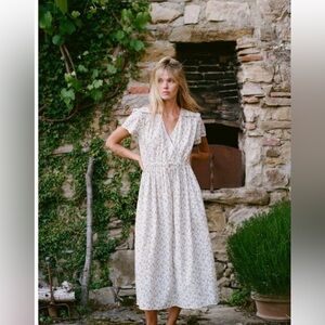 Christy Dawn The Dawn Dress Size LP Gauze Floral Boho Vacation Beach Cottagecore